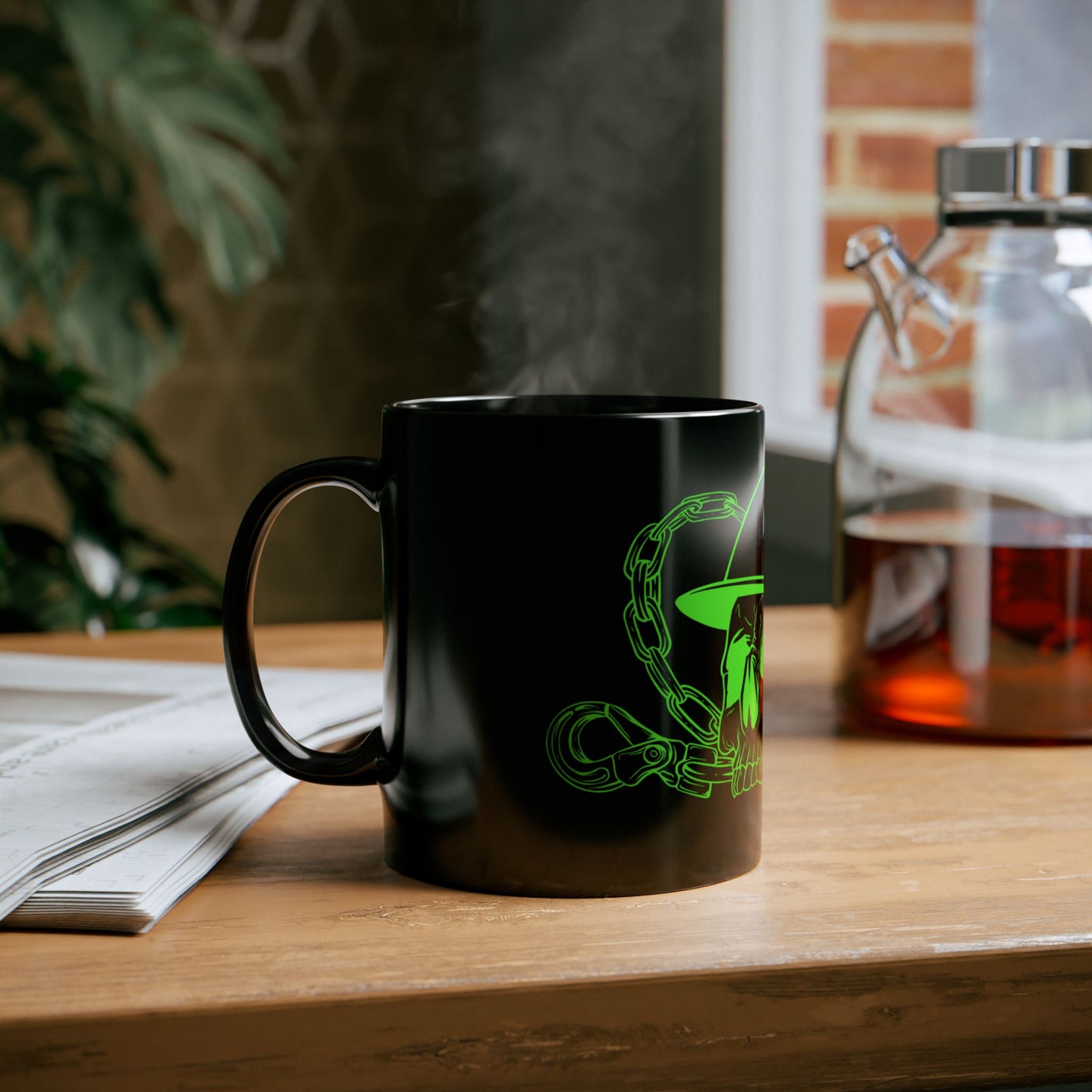 Green Skull Mug